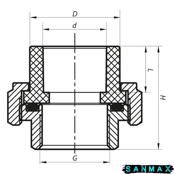 Американка PPR ВР 20х1/2F Koer K0129.PRO 60/360 (KP0164) KP0164 фото
