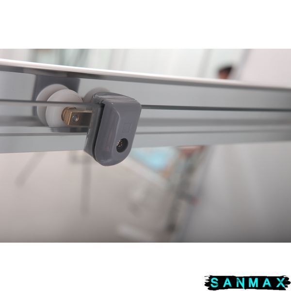 Душова кабіна з низьким піддоном Mixxus HARD SCT01-100x80x198-TR CHROME прозоре скло 5мм NEW (в 2 ящ) (MI8367) MI8367 фото