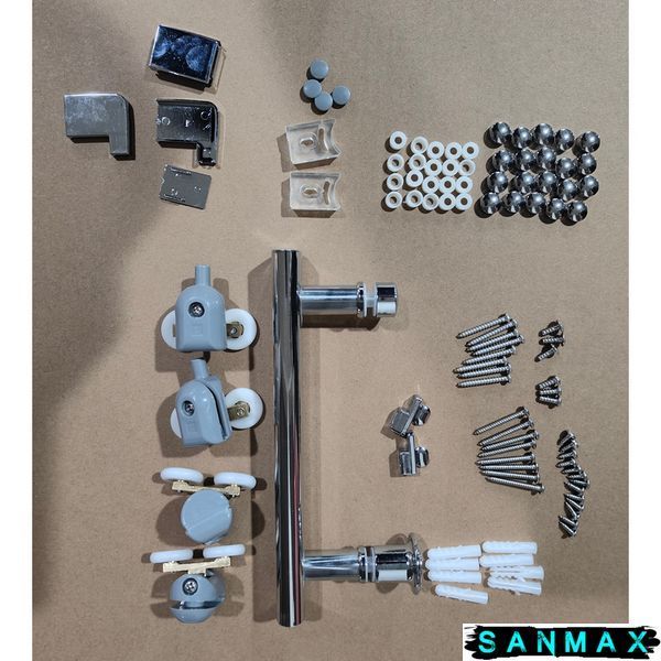 Душова кабіна з низьким піддоном Mixxus HARD SCT01-100x80x198-TR CHROME прозоре скло 5мм NEW (в 2 ящ) (MI8367) MI8367 фото