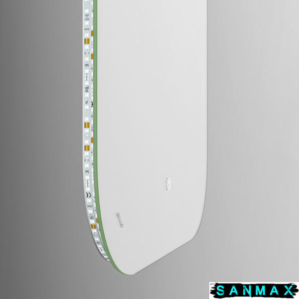 Дзеркало Mixxus Premium Diverse MR15-80x60-Reverse (Led Touch, Anti-fog, димер (3-6,5kK)) (MP6638) MP6638 фото