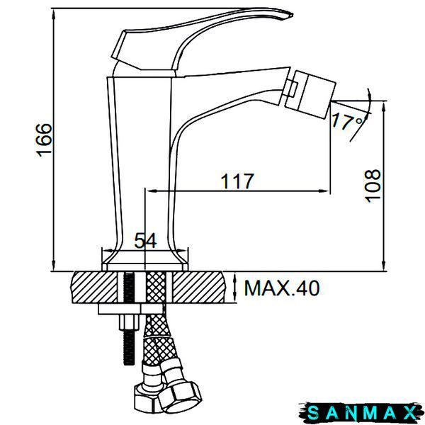Змішувач для біде Ledeme LM5042 (LL0639) LL0639 фото