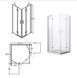 Кабіна квадратна Besco Viva 90x90x195 L/P, скло прозоре, профіль хромований VK-90-195-C фото 2