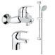 Комплект змішувачів для ванної кімнати Grohe Euroeco N (124428) 124428 фото 1