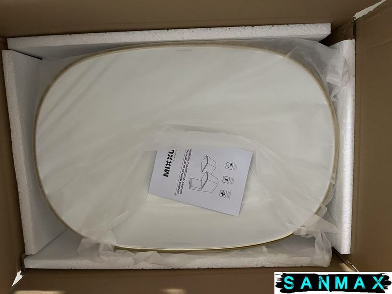 Раковина накладна Mixxus Premium Ellipse-0105 Edge Gold 600х400х150mm (MP6564) MP6564 фото
