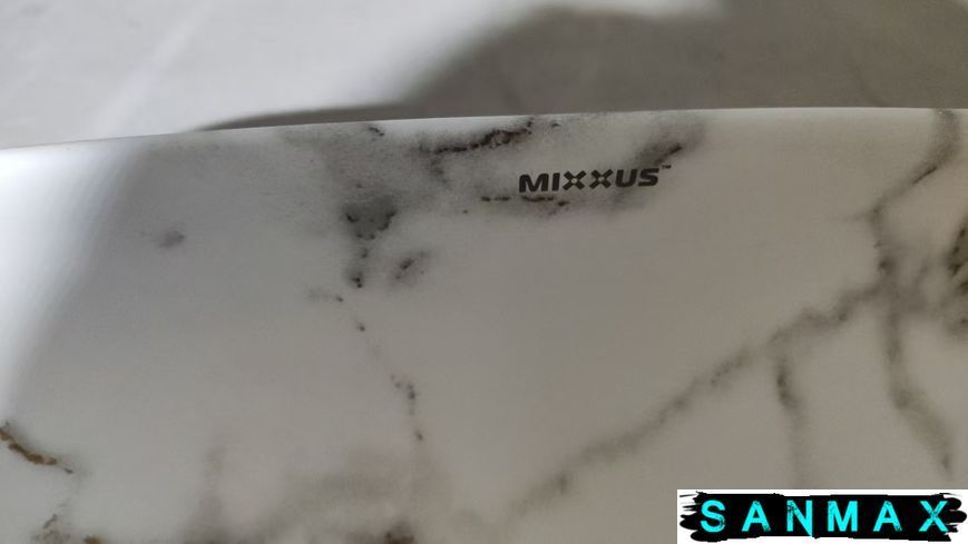 Умивальник накладний керамічний Mixxus Premium Diverse-0114 Marble 455х325х135mm (MP6545) MP6545 фото