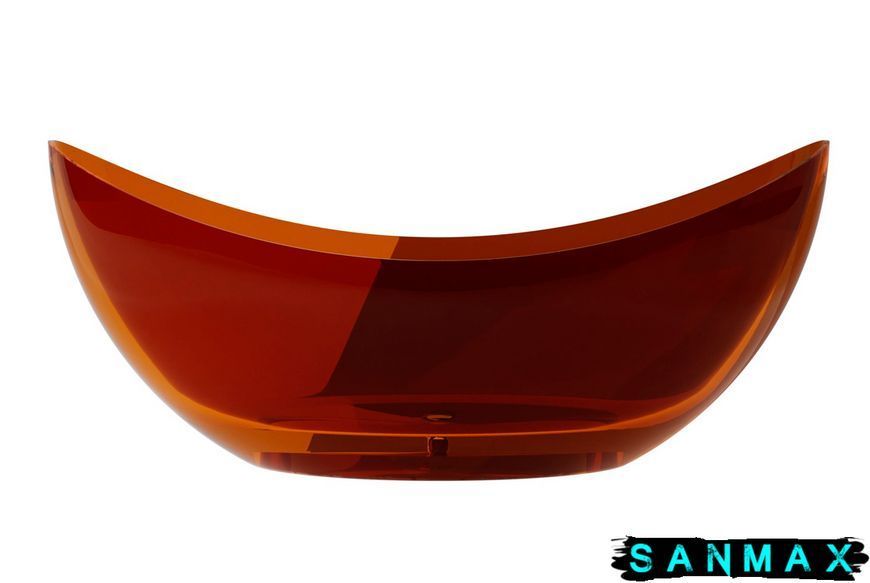 Ванна вільностояча Besco Axya 180х80 Earth Rust, з сифоном клік-клак чорний мат #WAA-180-ERB фото