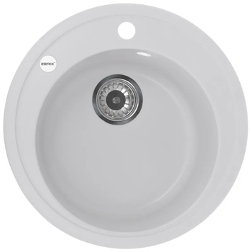 Мийка кухонна Zerix ZS-510R-01 Біла (ZX4531) ZX4531 фото