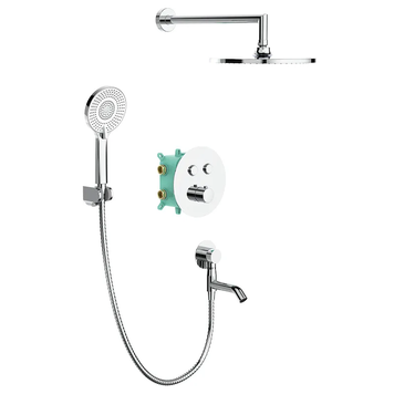 Вбудована душова система термостатична Koer KB-67012-01 Хром (KR4728) KR4728 фото