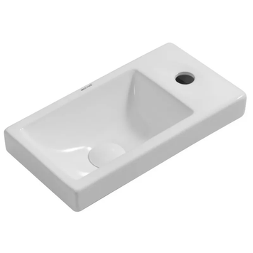 Умивальник накладний керамічний Mixxus Premium Quadro-1501 400х215х105mm з отвором під змішувач (MP6502) MP6502 фото