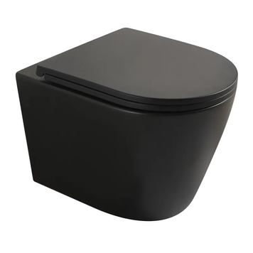 Унітаз підвісний Mixxus Premium Bevel-0304-T1 Чорний 480x360x360mm, система змиву Tornado 1.0 (MP6677) MP6677 фото
