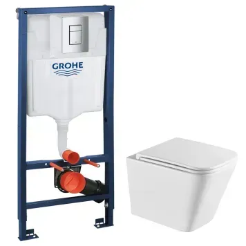 Інсталяційний комплект пневмо Grohe Set Унітаз Quadro-0301-R + Інсталяція 38772001 панель Хром (38772001QUADRO0301R) 38772001QUADRO0301R фото