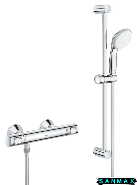 Змішувач термостат. для душу з гарнітурою Grohe Precision Flow (34841000) 34841000 фото
