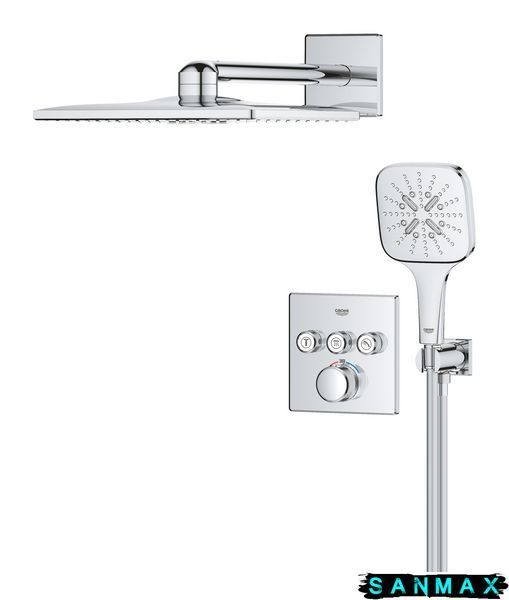 Вбудована душова система термостатична на 3 виходи Grohe Grohtherm SmartControl (34864000) 34864000 фото