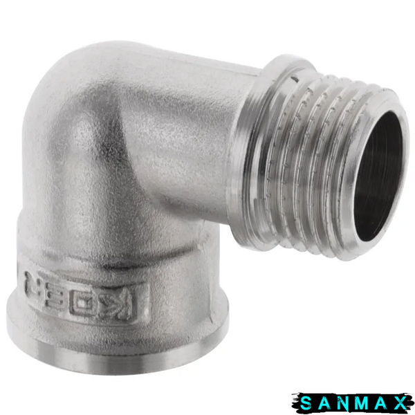 Кут нікельований 1/2 внутрішня-зовнішня Koer KF.L06MF (KR2997) KR2997 фото