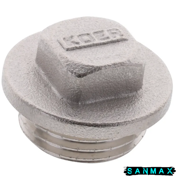 Заглушка нікельована 1/2 зовнішня Koer KF.P06M (KR3045) KR3045 фото