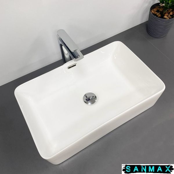 Умивальник накладний Vbi Arabba M Білий VBI-013502 фото