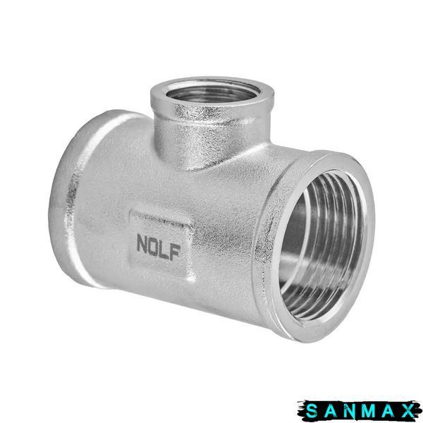 Трійник нікельований 1х3/4х1 ВВВ Nolf Nfc.T100810F-N (NF3096) NF3096 фото