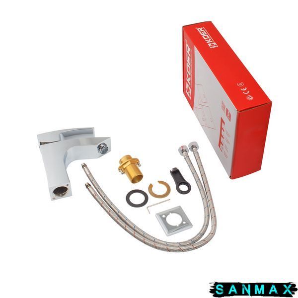 Змішувач для умивальника, хром Koer KB-10007-01 (KR3438) KR3438 фото