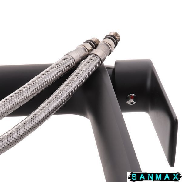 Змішувач для умивальника Haiba Alex 001 High Чорний (HB3923) HB3923 фото