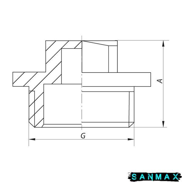 Заглушка нікельована 1/2 зовнішня Koer KF.P06M (KR3045) KR3045 фото