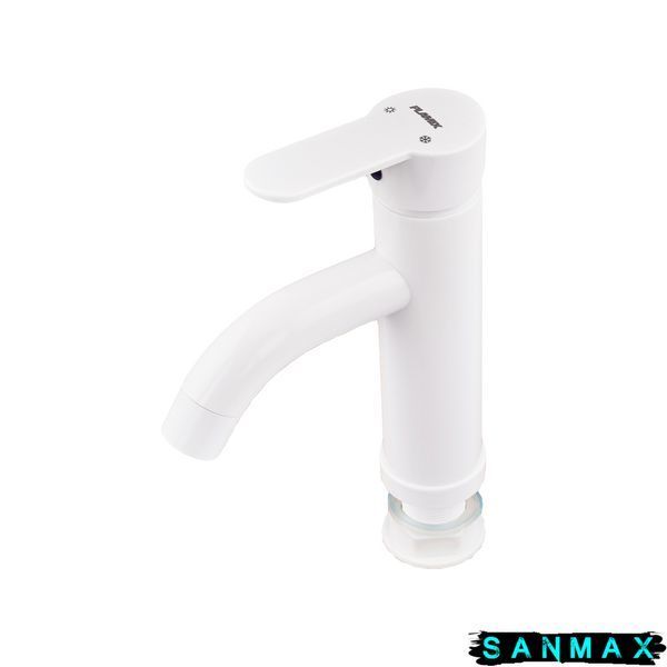 Змішувач для умивальника Plamix Raul-001-B Білий (без підведення) (PM0652) PM0652 фото