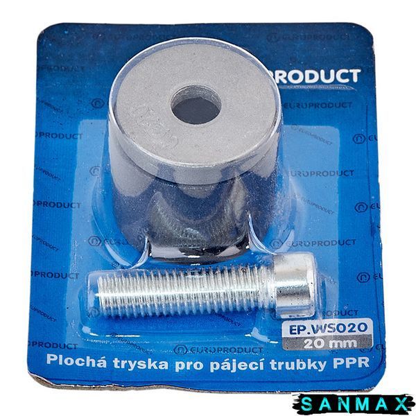 Насадка плоска для паяльника Europroduct EP.WS020 PPR труб 20mm (EP6098) EP6098 фото