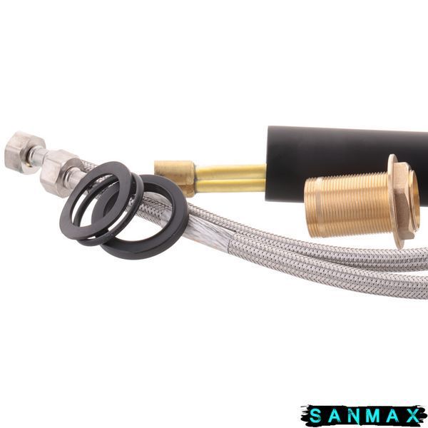 Змішувач для умивальника Haiba Alex 001 High Чорний (HB3923) HB3923 фото