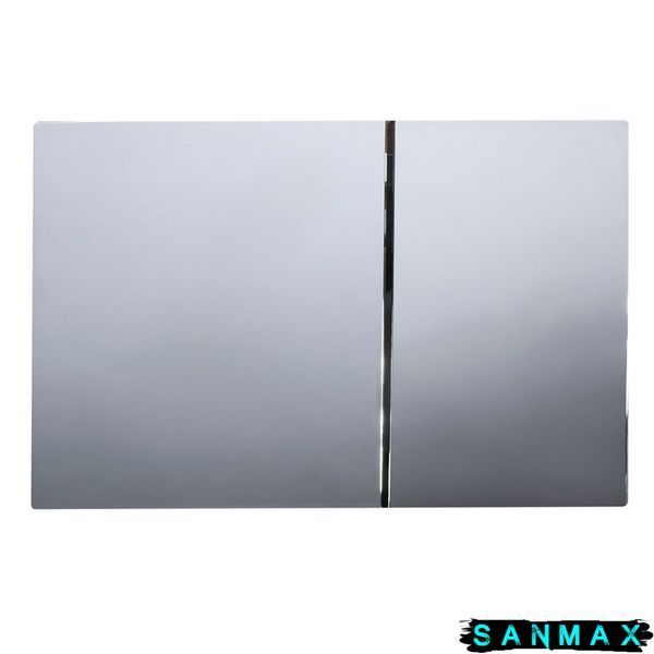 Панель змиву пластикова механіка Koer KT-0610-01 Квадратна Хром (KR6135) KR6135 фото
