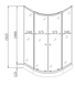 Душова кабіна з низьким піддоном Mixxus Plain SCT02-90x90x195-TR Графіт прозоре скло 4мм (MI6901) MI6901 фото 8
