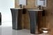Умивальник вільностоячий Besco Assos Glam, колір графітовий 41х52 ретро #UMD-A-WOG фото 2