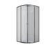 Душова кабіна з низьким піддоном Mixxus Plain SCT02-90x90x195-TR Графіт прозоре скло 4мм (MI6901) MI6901 фото 3