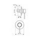 Змішувач Emmevi Piper для душу скритий хр CR45009/C05406 MINI CR45009/C05406 фото 2