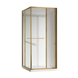 Душова кабіна без піддону Koer SR SC09-90x90x200-L-TR-12 прозоре скло Easy Clean 6мм, матове золото (KR5684) KR5684 фото 1