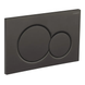 Панель змиву пластикова механіка Koer KT-0601-05 Кругла Матова Чорна (KR5176) KR5176 фото 3
