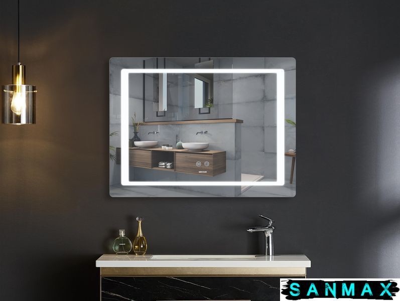 Дзеркало Mixxus Style MR13-70x50-Reverse з Led Touch, Anti-fog, димером, регулюванням яскравості (MI6665) MI6665 фото