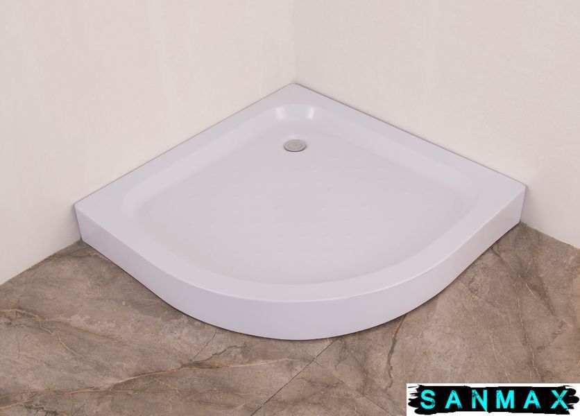 Душова кабіна з низьким піддоном Mixxus Plain SCT02-90x90x195-TR Графіт прозоре скло 4мм (MI6901) MI6901 фото