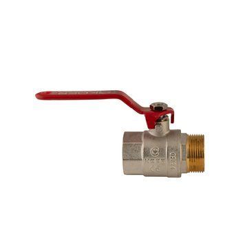 Кран кульовий 1 1/4 РГШ Вода Koer KR.215 Червона ручка (KR0024) KR0024 фото