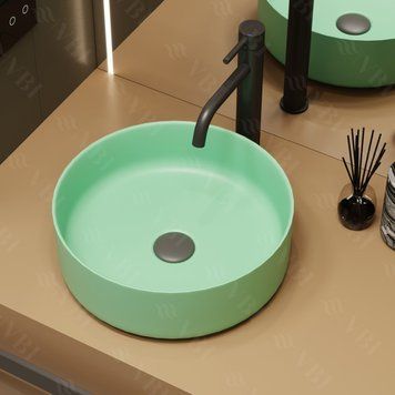 Умивальник накладний Vbi Prato Мята Матовий VBI-011403 фото