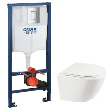 Інсталяційний комплект пневмо Grohe Set Унітаз Ellipse-0301-R + Інсталяція Grohe Rapid SL 38772001 (38772001ELLIPS0301R) 38772001ELLIPS0301R фото