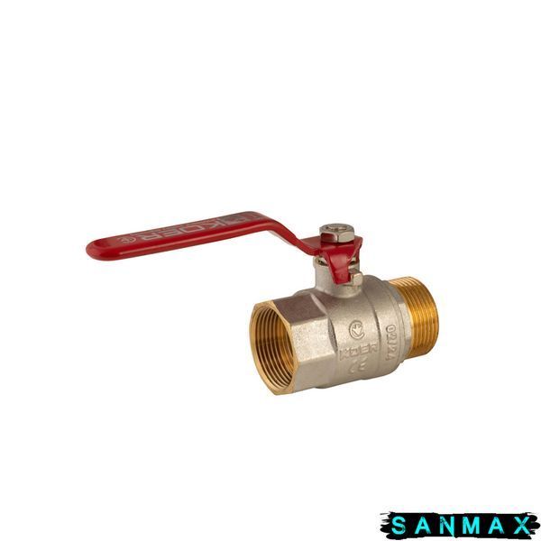 Кран кульовий 1 1/4 РГШ Вода Koer KR.215 Червона ручка (KR0024) KR0024 фото