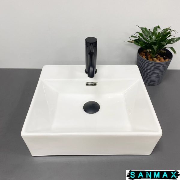 Умивальник накладний Vbi Pudua 40 Білий VBI-012202 фото