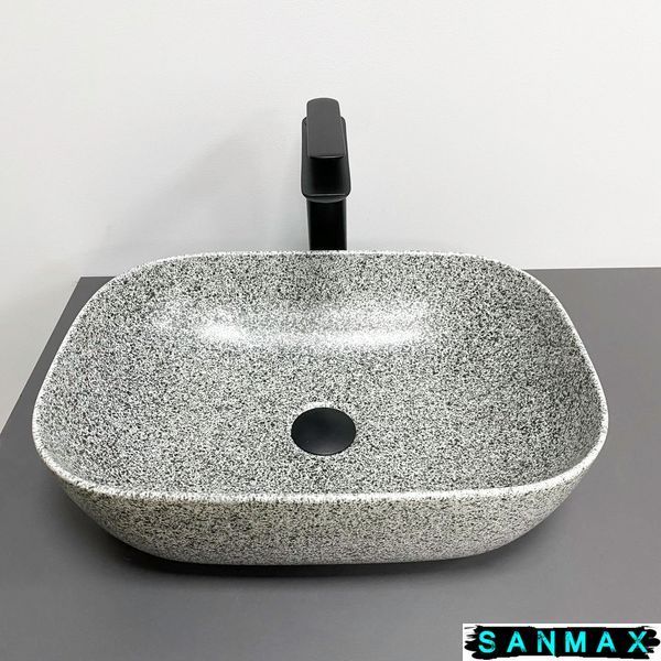 Умивальник накладний Vbi Ravenna Космос Сірий Матовий VBI-011222 фото