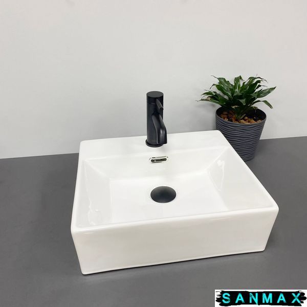 Умивальник накладний Vbi Pudua 40 Білий VBI-012202 фото