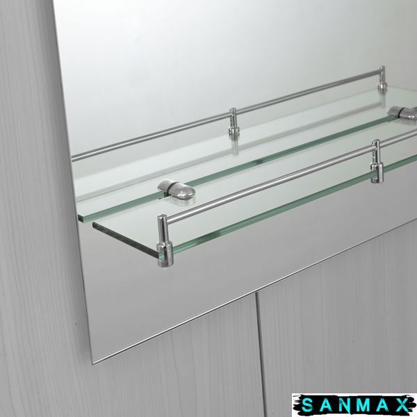 Дзеркало Zerix Laguna MRZ03-500x700x110 прямокутне з дугоподібним верxом та полицею (ZX5622) ZX5622 фото
