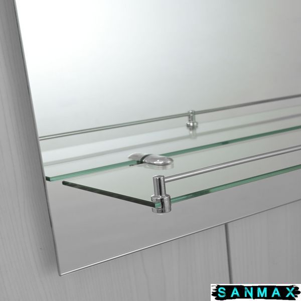 Дзеркало Zerix Laguna MRZ03-500x700x110 прямокутне з дугоподібним верxом та полицею (ZX5622) ZX5622 фото