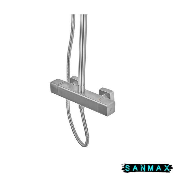 Душова система термостатична Koer KI-53017-02 2 функції Нерж (KR5547) KR5547 фото