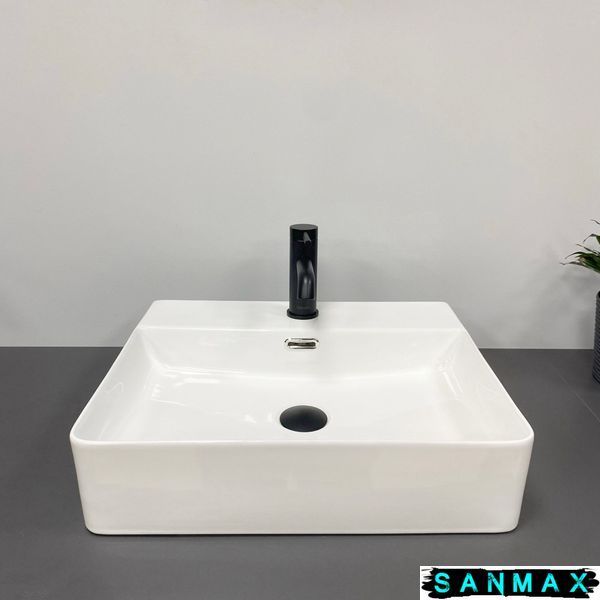 Умивальник накладний Vbi Bitonto Білий VBI-015700 фото