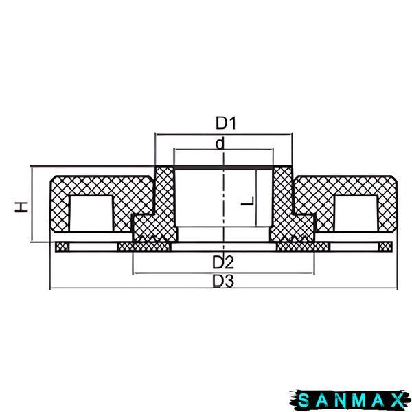 Фланцевий комплект Koer K0287.PRO - 50 PPR (фланець + бурт) 55 (KP3247) KP3247 фото