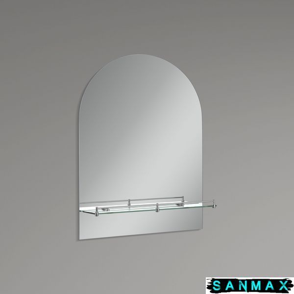Дзеркало Zerix Laguna MRZ03-500x700x110 прямокутне з дугоподібним верxом та полицею (ZX5622) ZX5622 фото