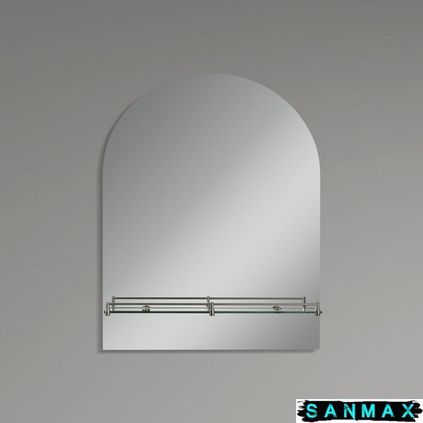 Дзеркало Zerix Laguna MRZ03-500x700x110 прямокутне з дугоподібним верxом та полицею (ZX5622) ZX5622 фото